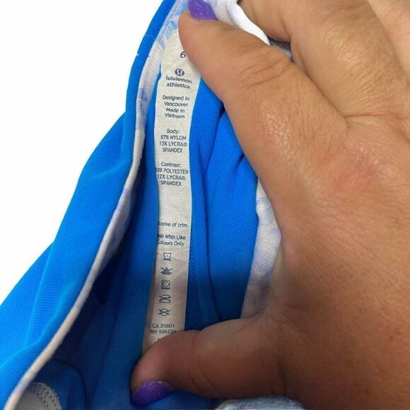 Lululemon Gather and Crow Slit Crop Pants Blue - Picture 10 of 10